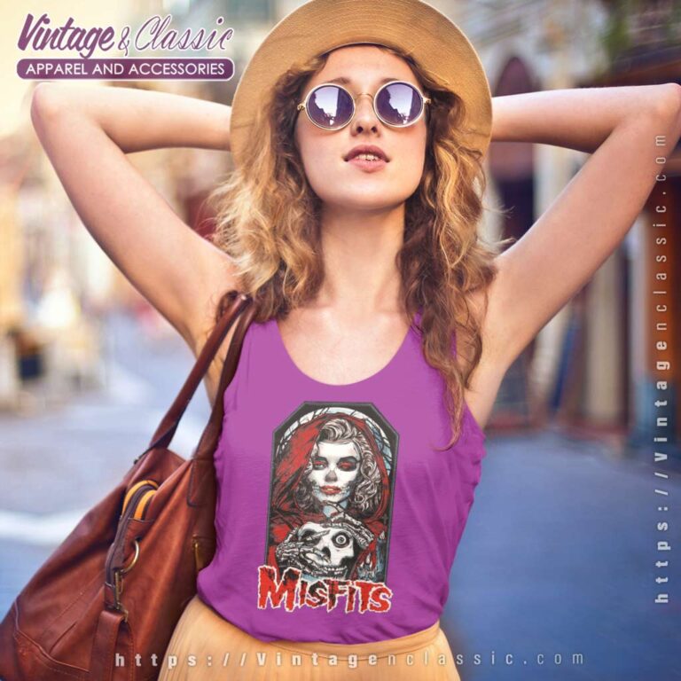 Misfits Vampire Girl Tank Top Racerback Misfits Vampire Girl Tank Top Racerback