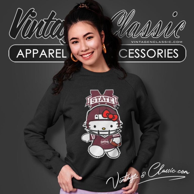 Mississippi State Bulldogs Hello Kitty Sweatshirt Mississippi State Bulldogs Hello Kitty Sweatshirt