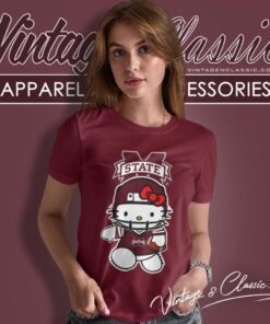 Mississippi State Bulldogs Hello Kitty Women T Shirt