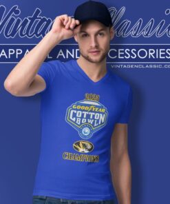 Missouri 2023 Cotton Bowl Champions V Neck TShirt