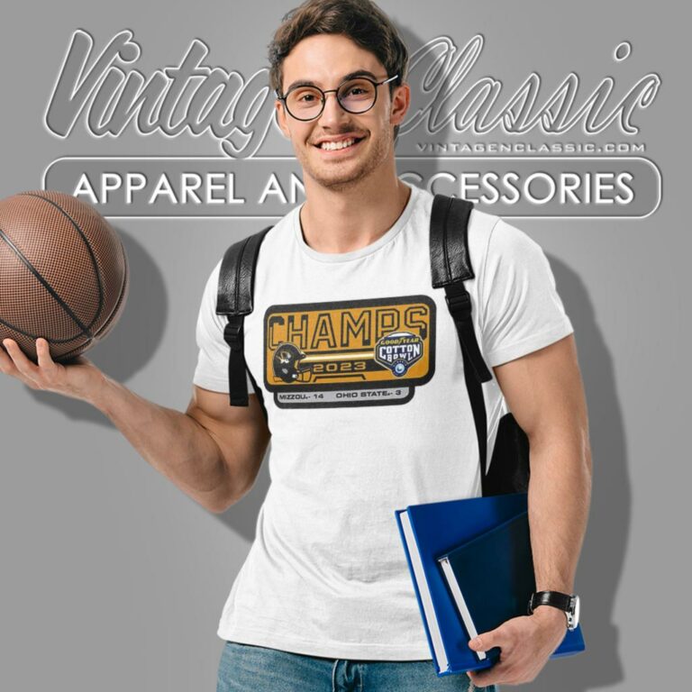 Missouri Tigers 2023 Goodyear Cotton Bowl Champions 14 3 Ohio State T Shirt Missouri Tigers 2023 Goodyear Cotton Bowl Champions 14 3 Ohio State T Shirt