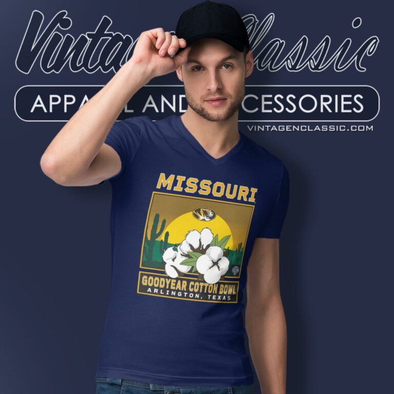 Missouri Tigers 2023 Goodyear Cotton Bowl V Neck TShirt Missouri Tigers 2023 Goodyear Cotton Bowl V Neck TShirt