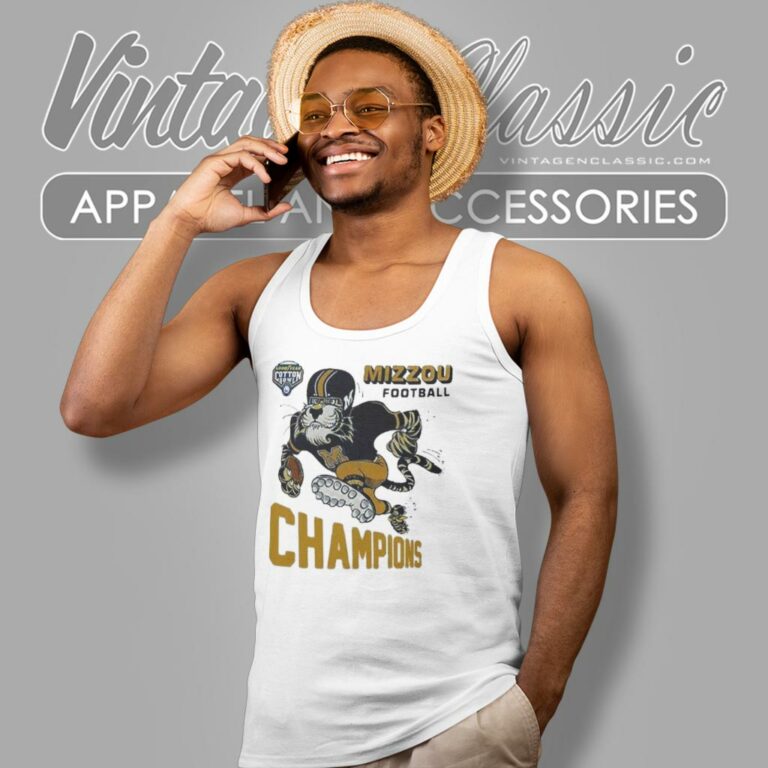 Missouri Tigers Football Champions 2023 Goodyear Cotton Bowl Classic Championship Tank Top Racerback Missouri Tigers Football Champions 2023 Goodyear Cotton Bowl Classic Championship Tank Top Racerback