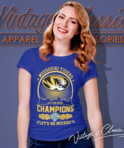 Missouri Tigers Skyline Cotton Bowl Champions 2023 Lets Go Mizzou Women T Shirt