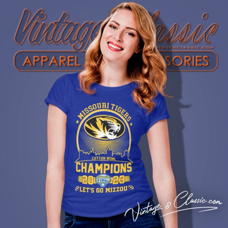 Missouri Tigers Skyline Cotton Bowl Champions 2023 Lets Go Mizzou Women T Shirt Missouri Tigers Skyline Cotton Bowl Champions 2023 Lets Go Mizzou Women T Shirt