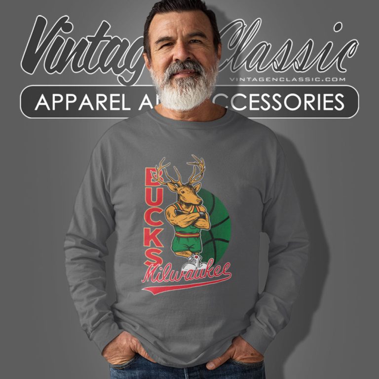 Mitchell Ness Milwaukee Bucks Long Sleeve Tee Mitchell Ness Milwaukee Bucks Long Sleeve Tee