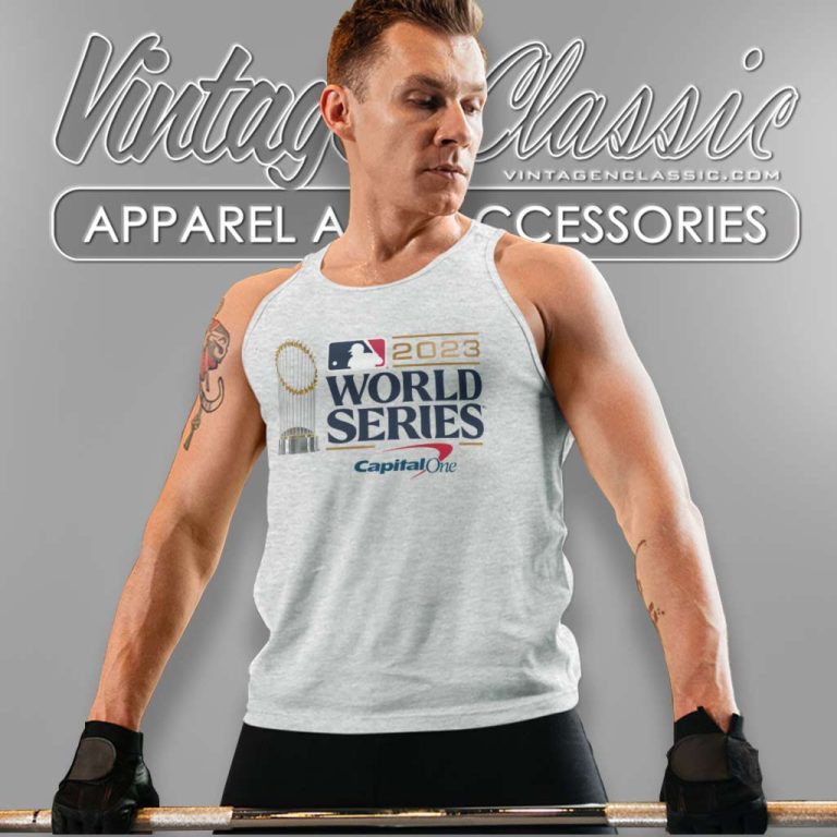 Mlb 2023 World Series Cup Capital One Tank Top Racerback Mlb 2023 World Series Cup Capital One Tank Top Racerback
