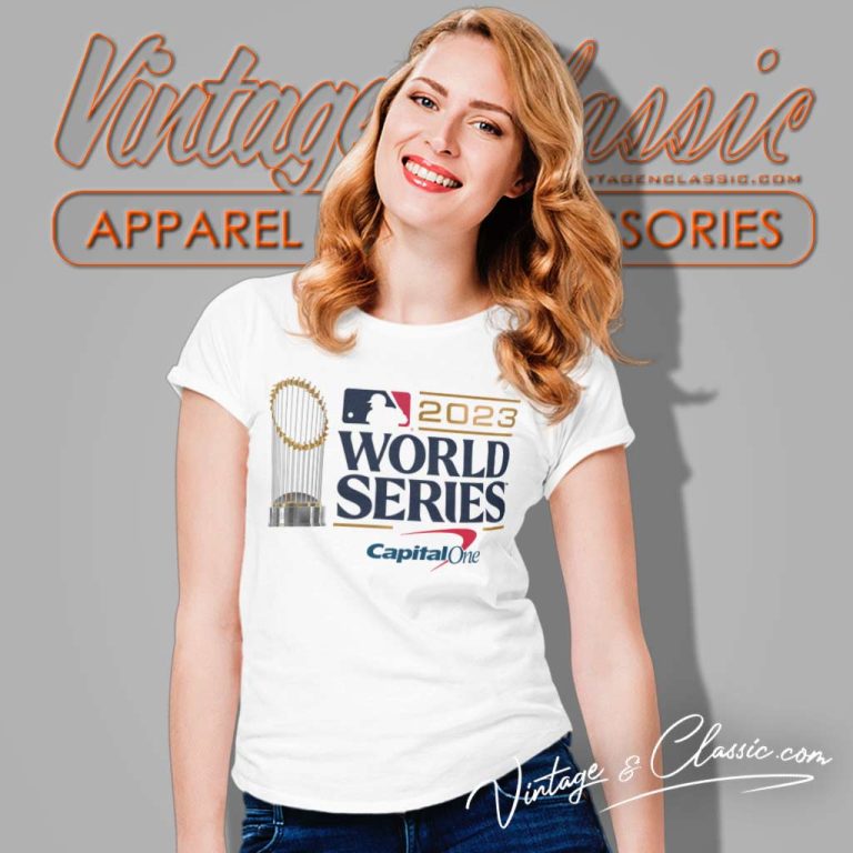 Mlb 2023 World Series Cup Capital One Women TShirt Mlb 2023 World Series Cup Capital One Women TShirt