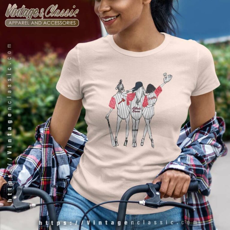 Mlb Atlanta Braves G Iii 4her By Carl Banks Illustration Ringer Women TShirt Mlb Atlanta Braves G Iii 4her By Carl Banks Illustration Ringer Women TShirt