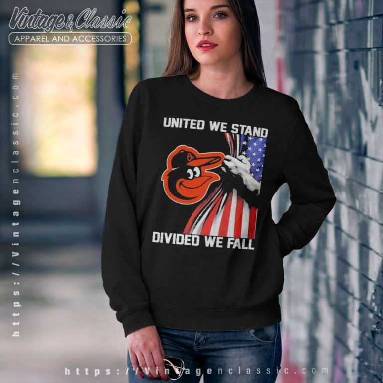 Mlb Baltimore Orioles Shirt United We Stand Divided We Fall American Flag Sweatshirt Mlb Baltimore Orioles Shirt United We Stand Divided We Fall American Flag Sweatshirt