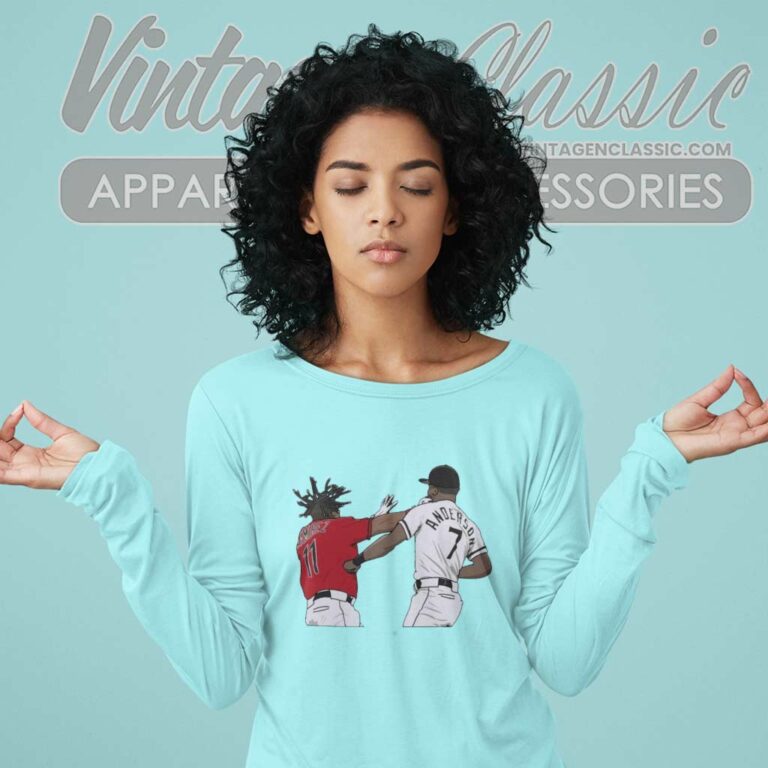 Mlb Down Goes Anderson The One Punch Jose Long Sleeve Tee Mlb Down Goes Anderson The One Punch Jose Long Sleeve Tee