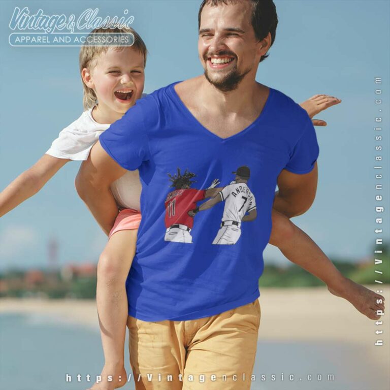 Mlb Down Goes Anderson The One Punch Jose V Neck TShirt Mlb Down Goes Anderson The One Punch Jose V Neck TShirt