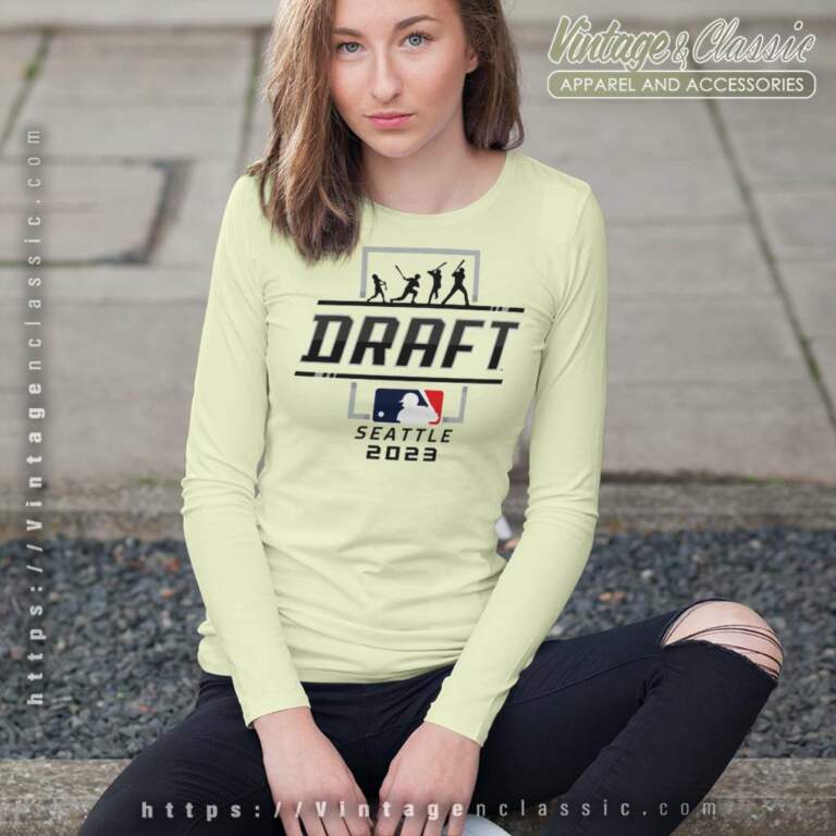 Mlb Draft 2023 Seattle Logo Long Sleeve Tee Mlb Draft 2023 Seattle Logo Long Sleeve Tee