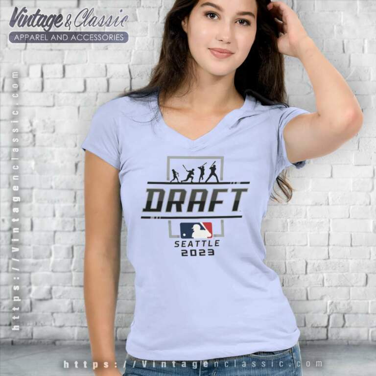 Mlb Draft 2023 Seattle Logo V Neck TShirt Mlb Draft 2023 Seattle Logo V Neck TShirt