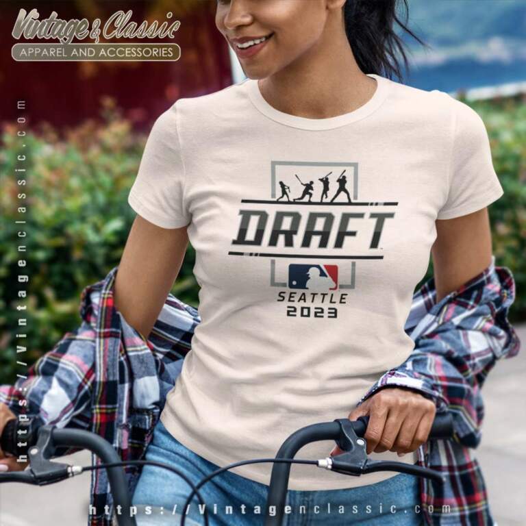 Mlb Draft 2023 Seattle Logo Women TShirt Mlb Draft 2023 Seattle Logo Women TShirt