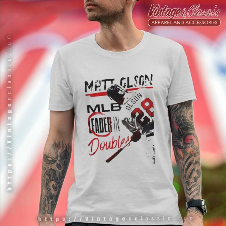 Mlb Leader In Doubles Atlanta Braves Matt Olson T Shirt Mlb Leader In Doubles Atlanta Braves Matt Olson T Shirt