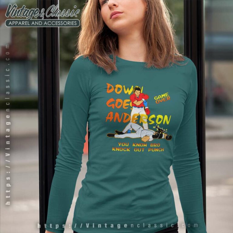 Mlb Match Down Goes Anderson Long Sleeve Tee 1 Mlb Match Down Goes Anderson Long Sleeve Tee 1