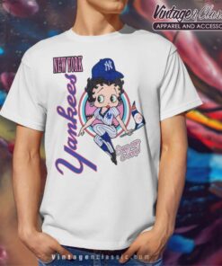 Mlb New York Yankees Betty Boop White T Shirt