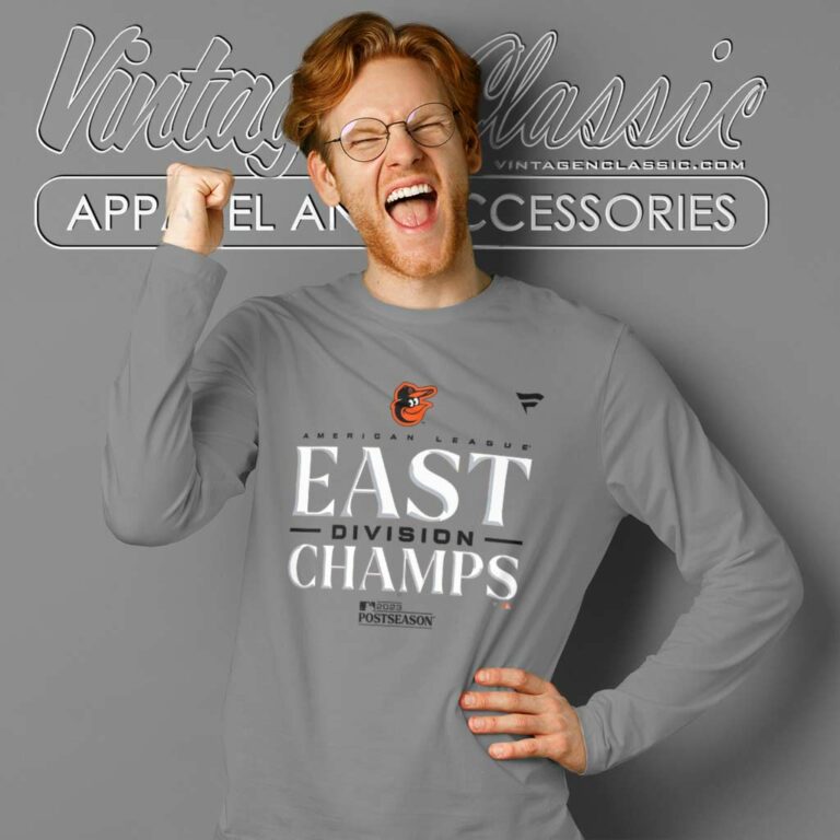 Mlb Orioles Al East Champions Long Sleeve Tee Mlb Orioles Al East Champions Long Sleeve Tee
