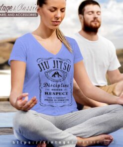 Mma Jiu Jitsu Whiskey Label V Neck TShirt