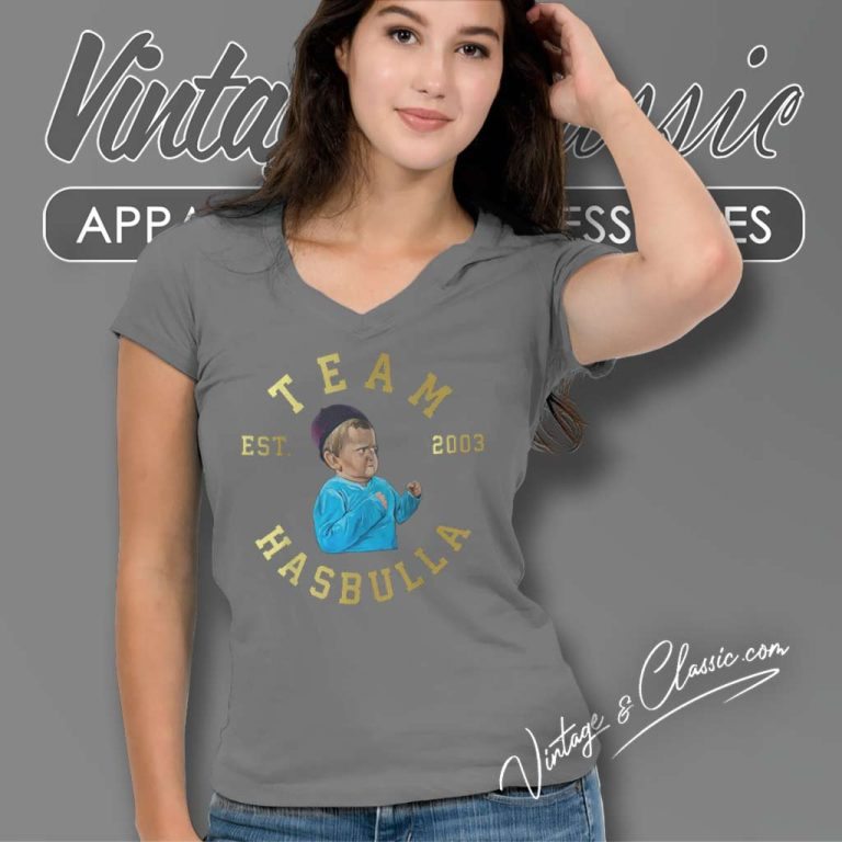 Mma Team Hasbulla Goat Fighting Est 2003 V Neck TShirt Mma Team Hasbulla Goat Fighting Est 2003 V Neck TShirt