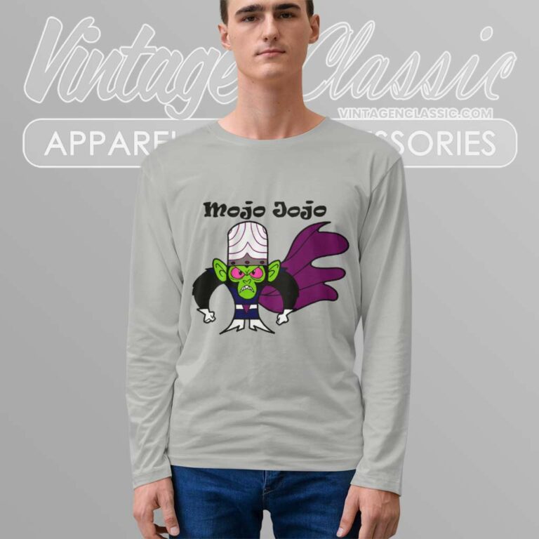 Mojo Jojo Powerpuff Girls Cartoon Long Sleeve Tee Mojo Jojo Powerpuff Girls Cartoon Long Sleeve Tee