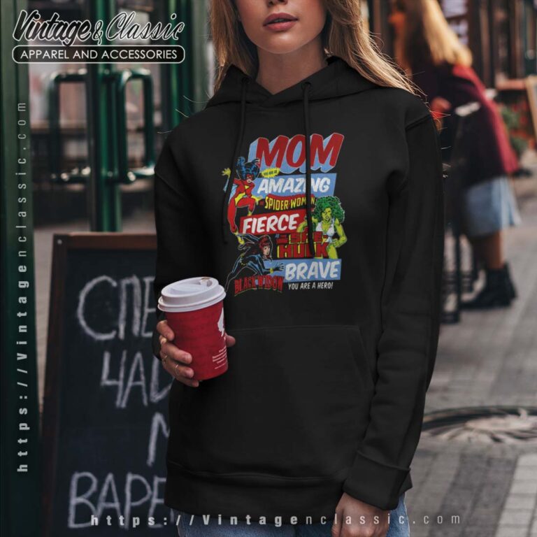 Mom You Are Amazing As Spider She Hulk Black Widow Hoodie Mom You Are Amazing As Spider She Hulk Black Widow Hoodie