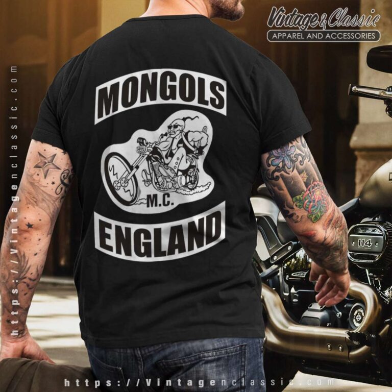 Mongols MC England T shirt Back Mongols MC England T shirt Back