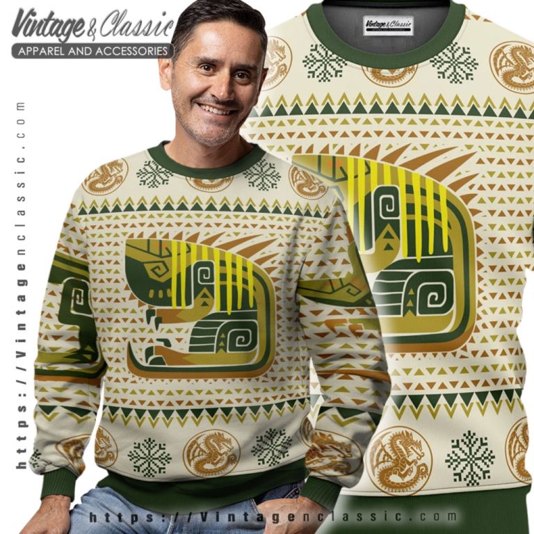 Monster Hunter Game Ugly Christmas Sweater Men Ugly Sweater Monster Hunter Game Ugly Christmas Sweater Men Ugly Sweater