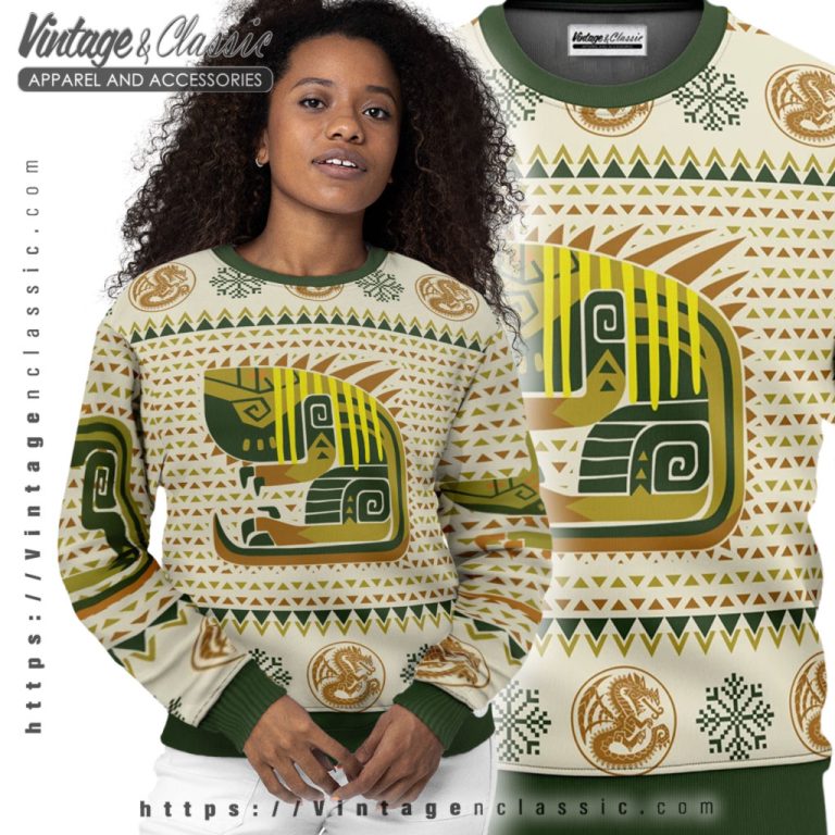 Monster Hunter Game Ugly Christmas Sweater Women Ugly Sweater Monster Hunter Game Ugly Christmas Sweater Women Ugly Sweater