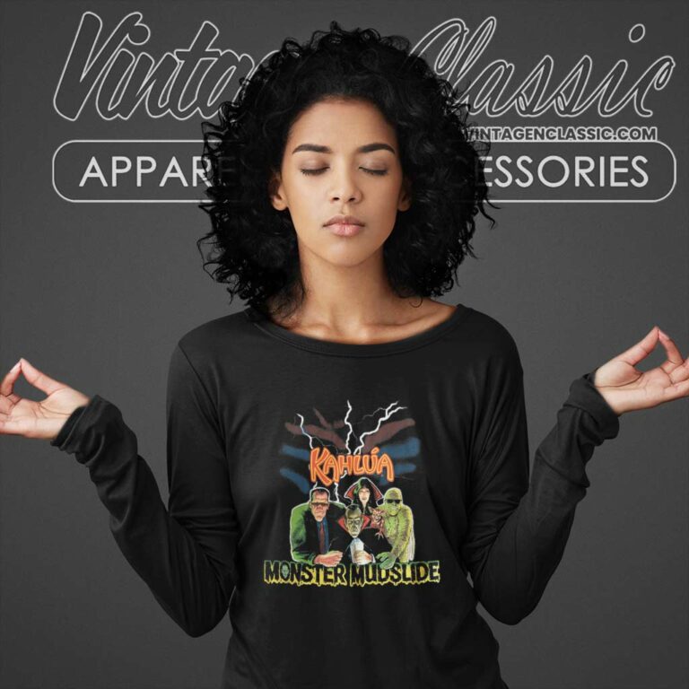 Monster Mudslide Kahlua Horror Halloween Long Sleeve Tee Monster Mudslide Kahlua Horror Halloween Long Sleeve Tee