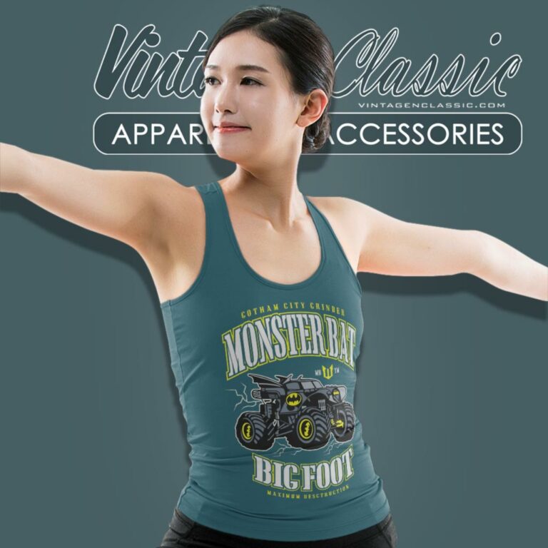 Monster Truck Big Foot Batman Tank Top Racerback Monster Truck Big Foot Batman Tank Top Racerback