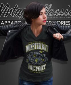Monster Truck Big Foot Batman V Neck TShirt