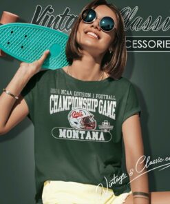 Montana Grizzlies 2024 Ncaa Division I Football Championship Game Helmet Women T Shirt