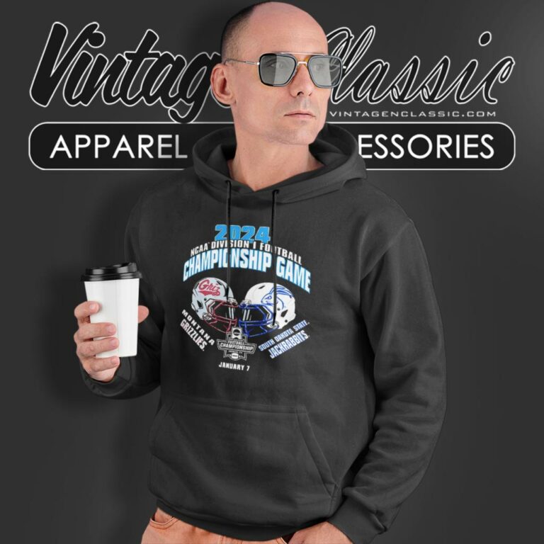 Montana Grizzlies Vs Jackrabbits Football 2024 Ncaa Division I Football Championship Matchup Hoodie Montana Grizzlies Vs Jackrabbits Football 2024 Ncaa Division I Football Championship Matchup Hoodie
