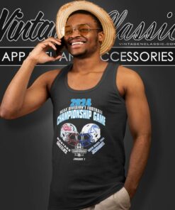 Montana Grizzlies Vs Jackrabbits Football 2024 Ncaa Division I Football Championship Matchup Tank Top Racerback