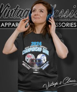 Montana Grizzlies Vs Jackrabbits Football 2024 Ncaa Division I Football Championship Matchup Women T Shirt