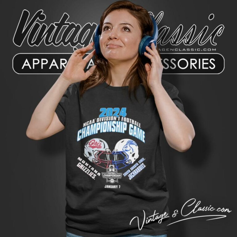 Montana Grizzlies Vs Jackrabbits Football 2024 Ncaa Division I Football Championship Matchup Women T Shirt Montana Grizzlies Vs Jackrabbits Football 2024 Ncaa Division I Football Championship Matchup Women T Shirt