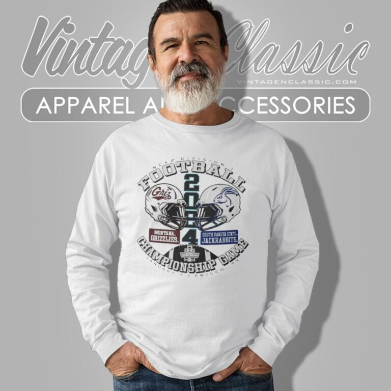 Montana Vs South Dakota State Football 2024 Ncaa Division I Football Championship Head To Head Long Sleeve Tee Montana Vs South Dakota State Football 2024 Ncaa Division I Football Championship Head To Head Long Sleeve Tee