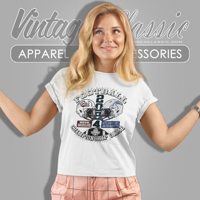 Montana Vs South Dakota State Football 2024 Ncaa Division I Football Championship Head To Head Women T Shirt Montana Vs South Dakota State Football 2024 Ncaa Division I Football Championship Head To Head Women T Shirt