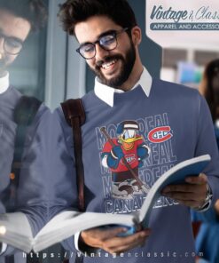 Montreal Canadiens Donald Duck Hockey Shirt Sweatshirt