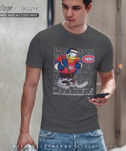 Montreal Canadiens Donald Duck Hockey Shirt T shirt