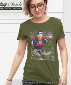 Montreal Canadiens Donald Duck Hockey Shirt Women T shirt