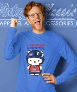 Montreal Canadiens Hello Kitty Shirt Long Sleeve Tee