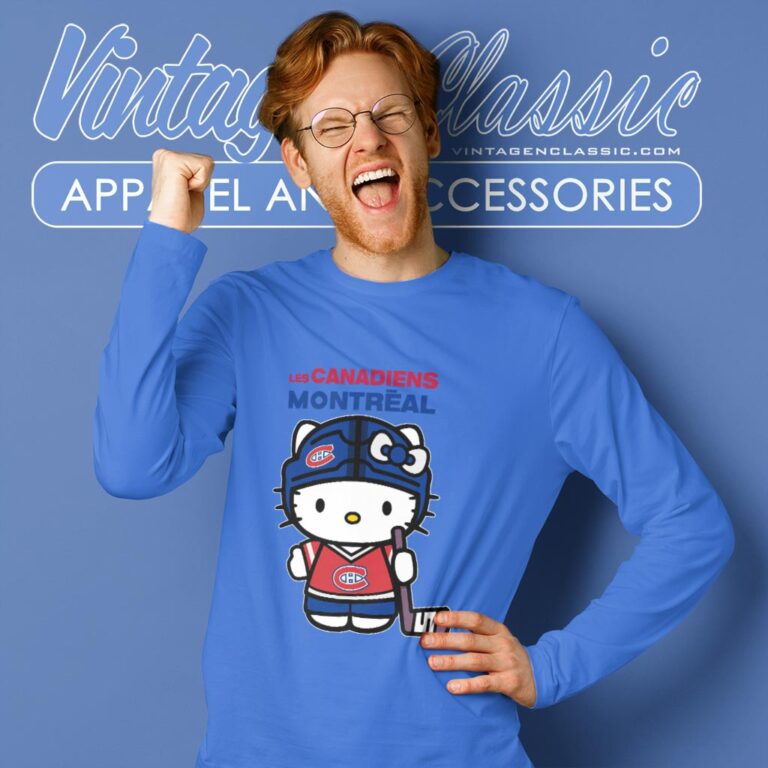 Montreal Canadiens Hello Kitty Shirt Long Sleeve Tee Montreal Canadiens Hello Kitty Shirt Long Sleeve Tee