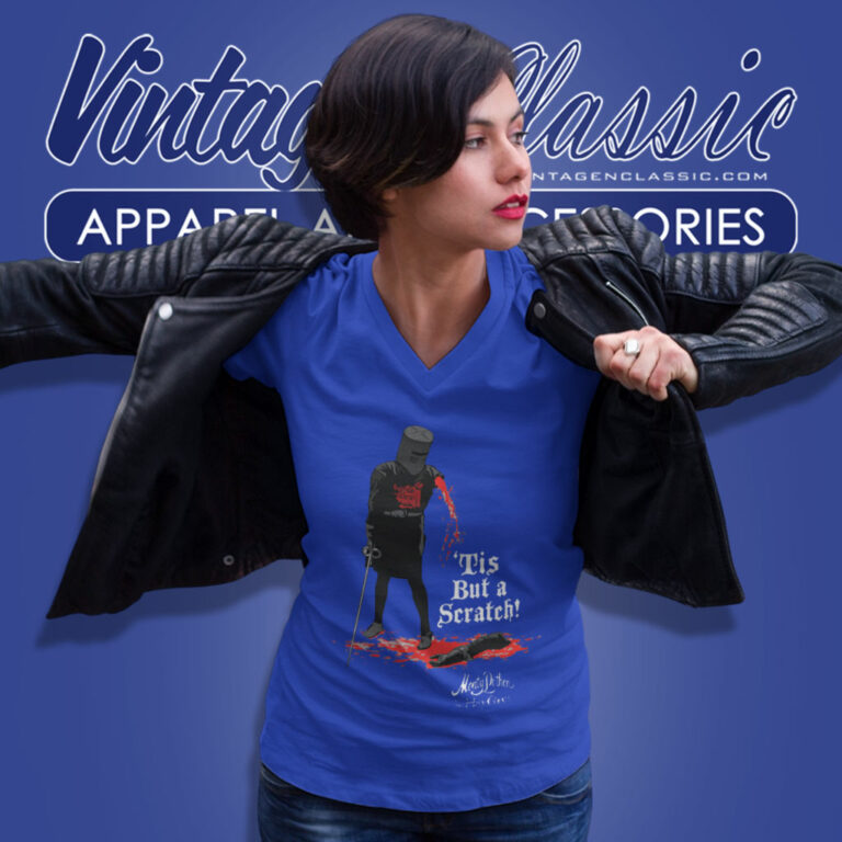 Monty Python Shirt Tis But A Scratch V Neck TShirt Monty Python Shirt Tis But A Scratch V Neck TShirt