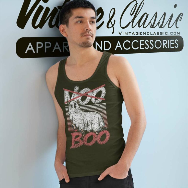 Moo Boo Cows Ghost Cow Halloween Vintage Tank Top Racerback Moo Boo Cows Ghost Cow Halloween Vintage Tank Top Racerback