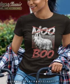 Moo Boo Cows Ghost Cow Halloween Vintage Women TShirt