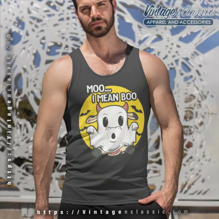 Moo Boo Sayings Humor Cow Ghost Moo I Mean Boo Halloween Tank Top Racerback Moo Boo Sayings Humor Cow Ghost Moo I Mean Boo Halloween Tank Top Racerback