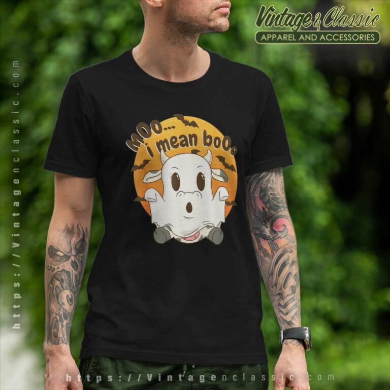 Moo I Mean Boo Cute Shirt Halloween Cow T Shirt Moo I Mean Boo Cute Shirt Halloween Cow T Shirt